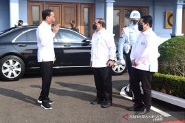 Presiden Jokowi "groundbreaking" smelter Freeport di Gresik