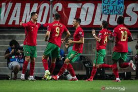 Cristiano Ronaldo cetak trigol Portugal gilas Luksemburg 5-0