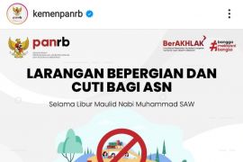 Kemenpan RB larang ASN cuti  bepergian di libur maulid