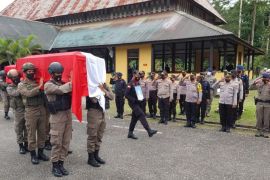 Dua anggota Brimob Kalsel tewas kecelakaan saat tugas patroli di Mimika