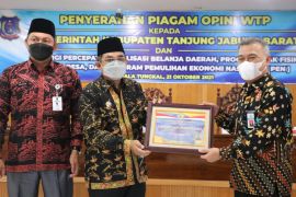 Tanjabbar terima opini WTP tiga tahun berturut-turut
