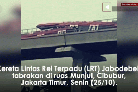 LRT Jabodetabek tabrakan