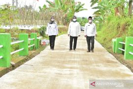 Bupati Bogor periksa hasil program "Satu Miliar Satu Desa" di Caringin