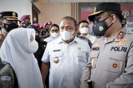 Kapolda Sumut tinjau vaksinasi di Langkat