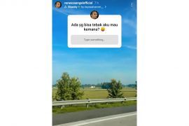 Unggahan terakhir pesinetron Vanessa Angel tunjukkan pemandangan jalan tol