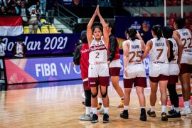 Tim basket putri Indonesia untuk SEA Games Hanoi jalani TC di Surabaya