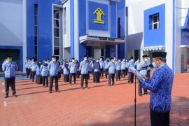 Harun Sulianto pimpin upacara Hari Pahlawan di Kanwil Kemenkumham Sulsel