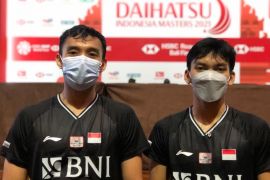 Bagas/Fikri puas usai kalahkan senior di babak pertama Indonesia Masters