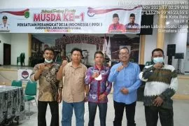 Charles Simangunsong terpilih jadi Ketua Perangkat Desa se-Labura