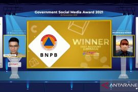 BNPB raih dua penghargaan "Government Social Media Award 2021"