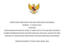 Polri terbitkan Perpol pengangkatan 57 mantan pegawai KPK