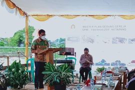 Wabup Ketapang letakkan batu pertama pembangunan Gereja GPIB Ebenhaezer