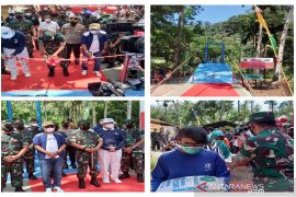 Pangam I/BB bersama Bupati resmikan jembatan Cinta Kasih di Simanosor Tapteng