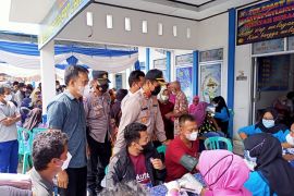 Giat vaksin Polres OKU lampaui target