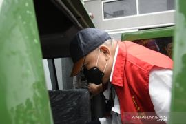 Alex Noerdin, mantan gubernur, jadi tahanan Kejari Palembang