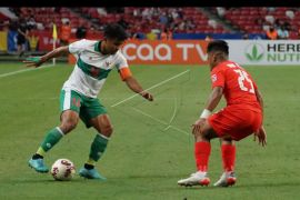 Indonesia imbang lawan Singapura di Leg 1 semifinal AFF