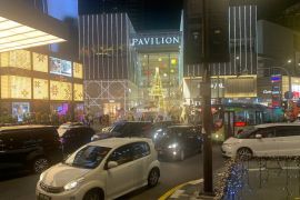 Suasana kawasan Bukit Bintang Kuala Lumpur masih ramai