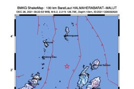 Gempa magnitudo 5,2 guncang Maluku Utara
