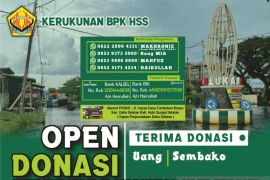 Open donasi posko bantu warga terdampak banjir banyu dalam Daha