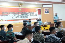 Kapolda Sulut Pimpin Sidang Penetapan Kelulusan Penerimaan Rekpro Bintara Polri