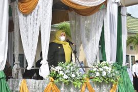 Bupati Masnah hadiri upacara hari amal bhakti di Kemenag Muarojambi