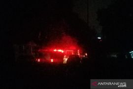 Sebuah kafe di Kota  Pekanbaru terbakar