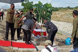 Wapres Ma'ruf Amin tanam pohon di lokasi pembangunan huntap Palu