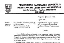 Terkait putusan PTUN, Diskop UKM Bengkalis batalkan kepengurusan Ismail