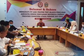 10 calon komisioner KPID Sumut jalani uji kelayakan dan kepatutan