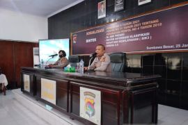 Birorena Polda NTB sosialisasi Perkap 09 tahun 2021 dan Perpol 11 tahun 2021 di Polres Sumbawa