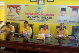 Sekretaris Partai Golkar Sumut konsolidasi organisasi ke DPD Partai Golkar Langkat