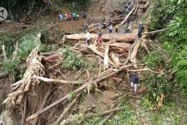 Akses jalan di Lebakbarang Pekalongan terputus akibat longsor