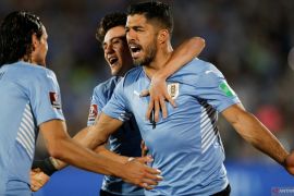 Kualifikasi Piala Dunia, Uruguay lumat Venezuela dengan skor 4-1