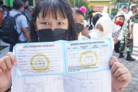 Capaian Vaksinasi Anak di Tulungagung