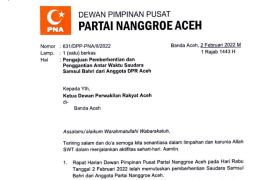 PNA usulkan PAW dua anggota dari DPRA