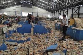 Los pasar Agrobisnis Barabai dihancurkan