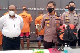 Polres Garut tangkap anggota ormas yang bentrok rebutan jatah preman