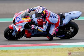 Bastianini hentikan laju Bagnaia di Aragon, Quartararo kecelakaan