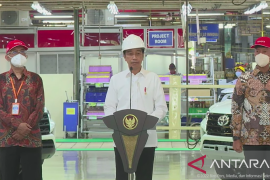 Presiden lepas ekspor mobil perdana ke Australia