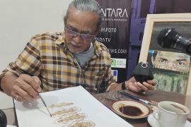 Mengenalkan kopi Lampung melalui lukisan