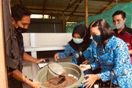 Warga Ulak Jaya Sintang sulap limbah sawit jadi pupuk kompos