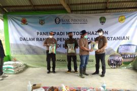 BI - Pemkab Bulungan panen padi perdana metode hazton