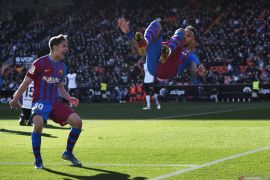 Liga Spanyol - Aubameyang cetak dua gol saat Barca menang 4-1 lawan Valencia