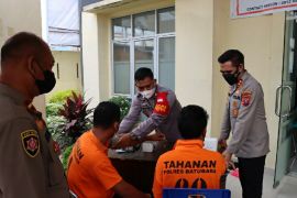 Tahanan RTP Polres Batubara jalani vaksinasi