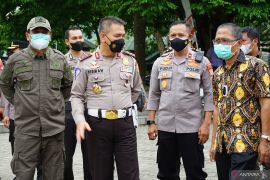 Kepala Korlantas tinjau vaksinasi COVID-19 massal di Gorontalo