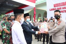 Polres Simalungun gelar vaksinasi di Ponpes Al Kautsar memperingati Isra Mi'raj