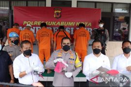 Belasan sepeda motor disita selama Operasi Jaran Lodaya di Kota Sukabumi