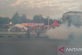 Dinkes Pasaman Barat lakukan foging di pengungsian gempa