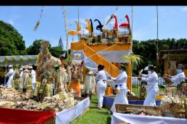 Upacara Tawur Kesanga di Denpasar