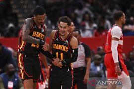 Hawks tutup pekan ini dengan  kemenangan 117-114 di markas Wizards